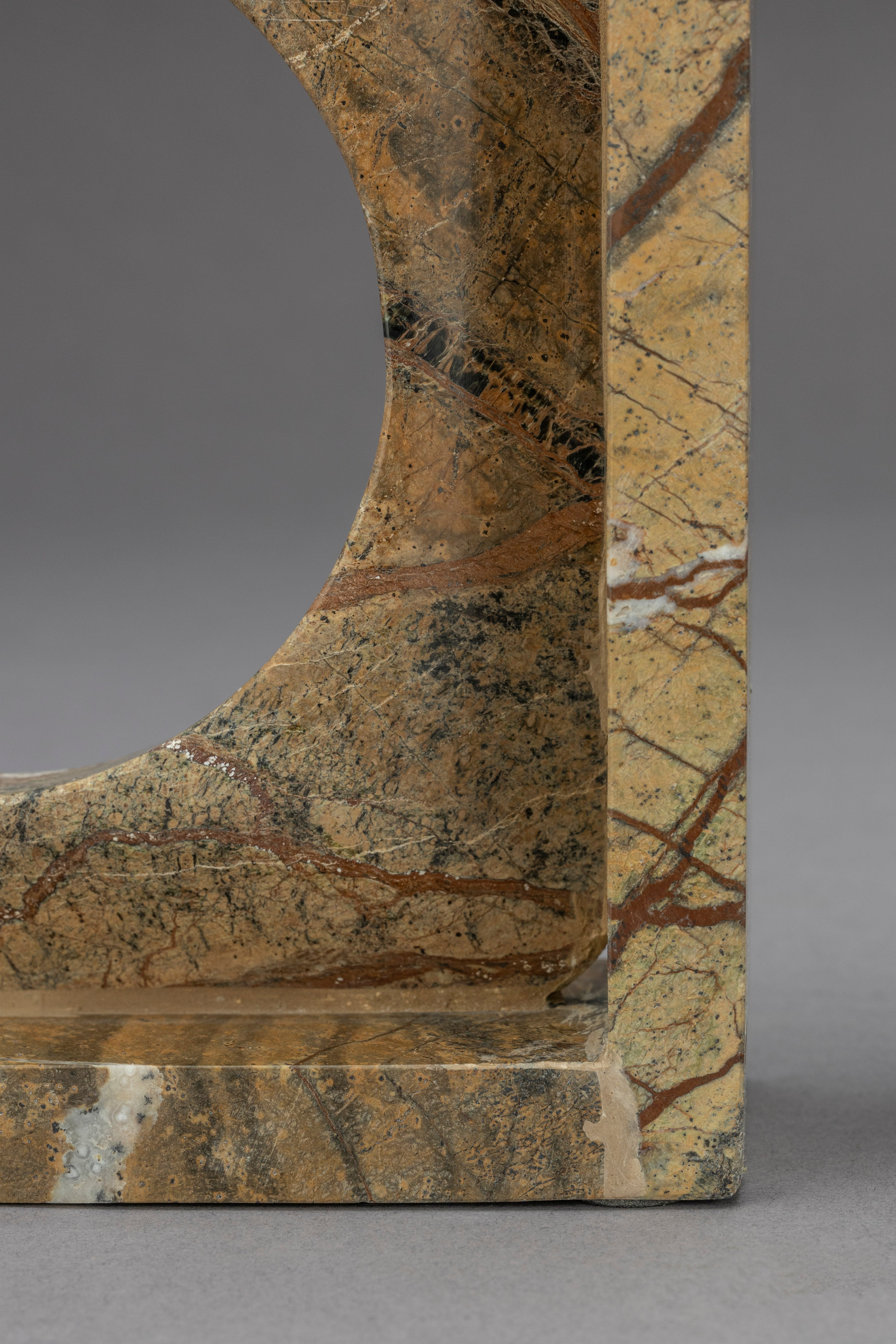 Dutchbone Set of 2 Satpura Brown Marble Book Ends